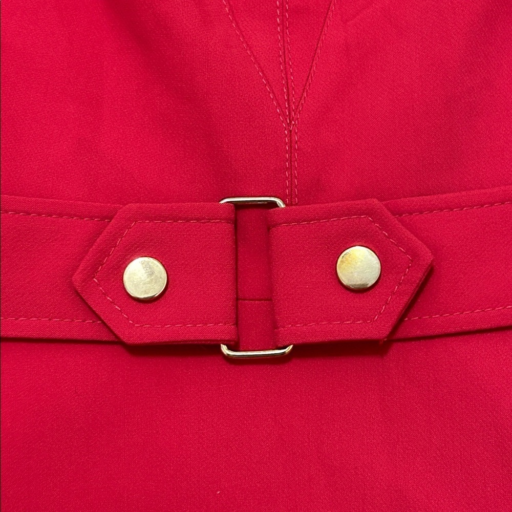 Karen Millen Forever Cinch Waist Cap A-Line Dress In Pink NWT Size US 10, UK 14 - Picture 8 of 12